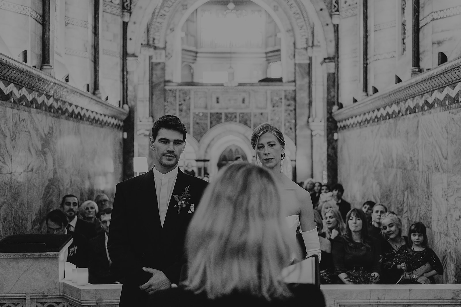 Fitzrovia Chapel Wedding Ceremony by Lisa Jane Photography
