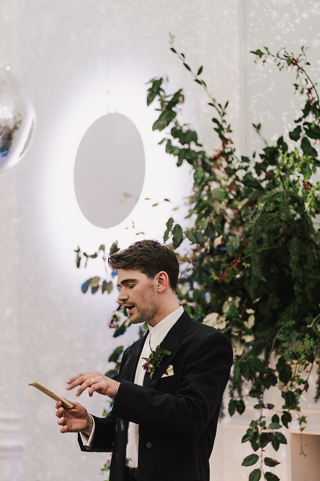 speeches at ICA London wedding by Lisa Jane Photography