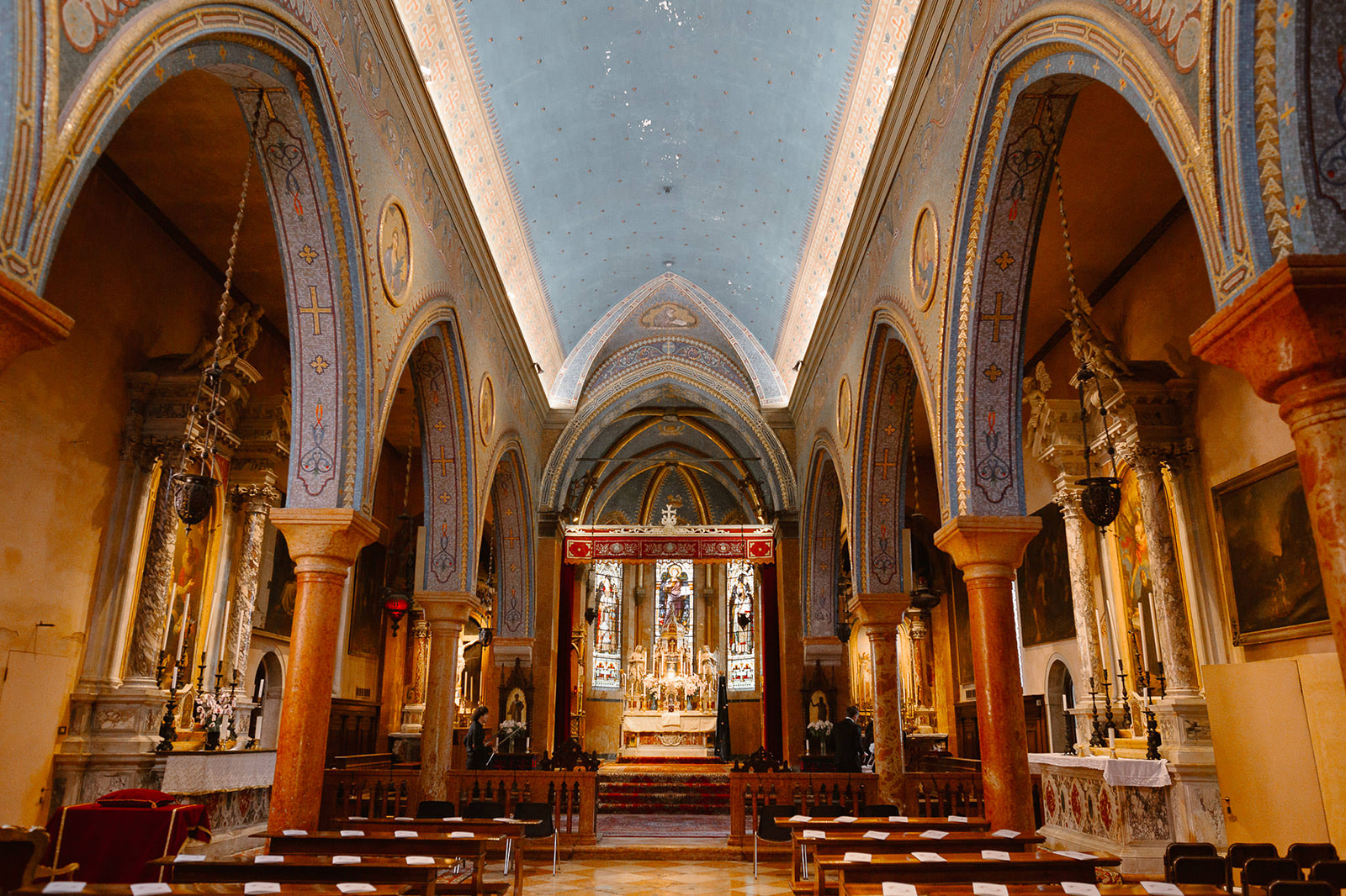 San Lazzaro degli Armeni Church during a wedding