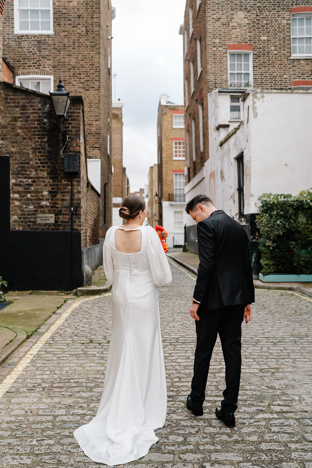 Documentary Couple Portraits Photography at Old Marylebone Town Hall | London Wedding Photographer