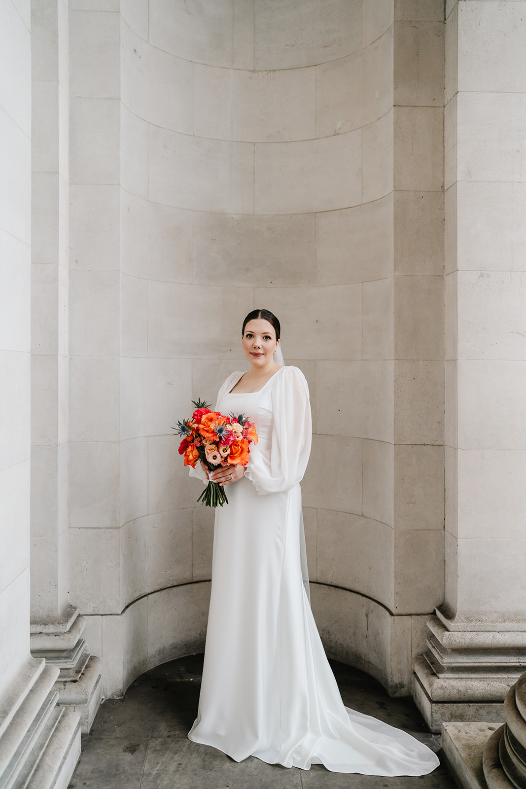 Editorial Bridal Portraits Photography at Old Marylebone Town Hall | London Wedding Photographer