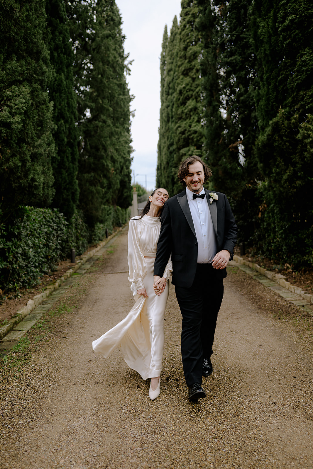 Intimate Winter Wedding in Florence photography bride groom photos