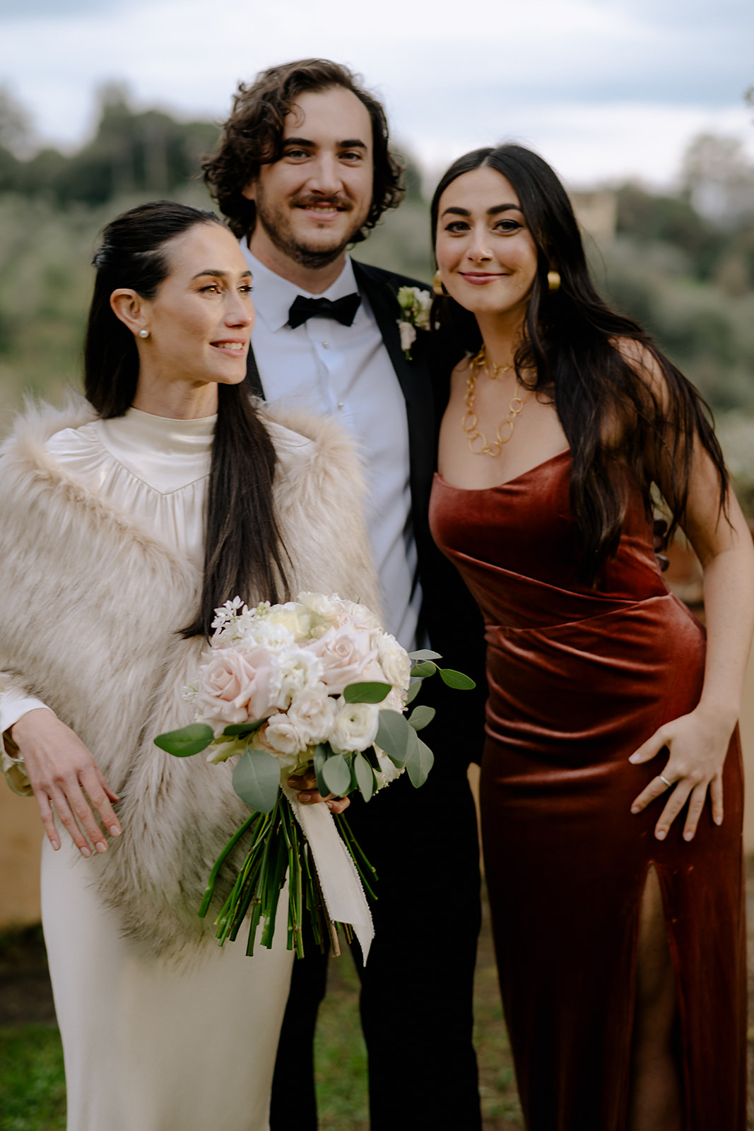 Intimate Winter Wedding in Florence photography family formal portrait