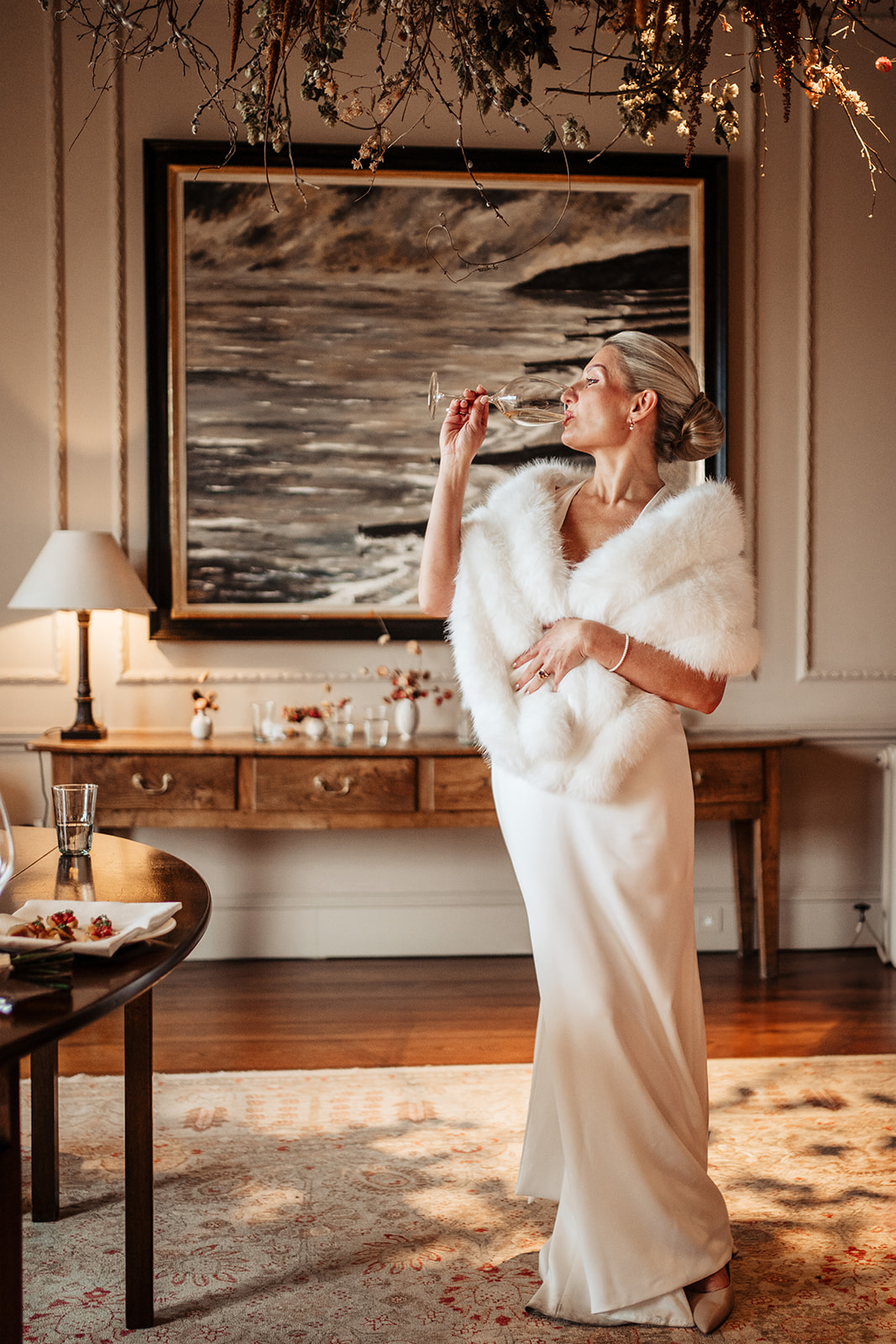 bride in Heckfield Place