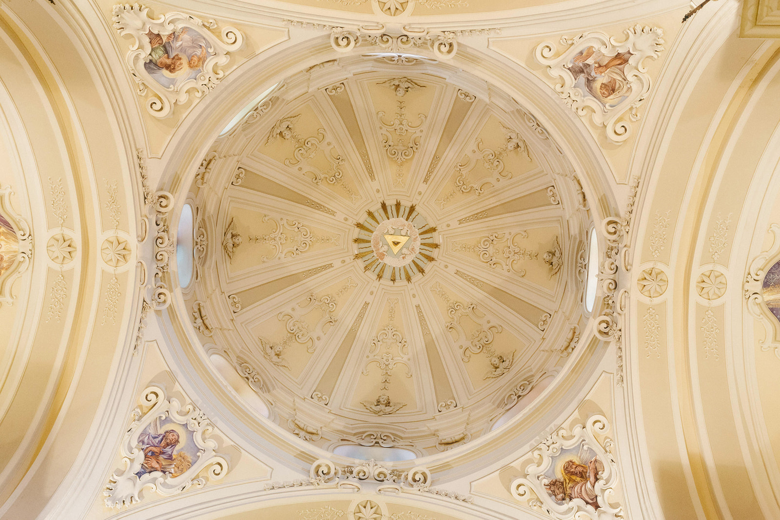 ceiling of the church of Ostuni, Italy