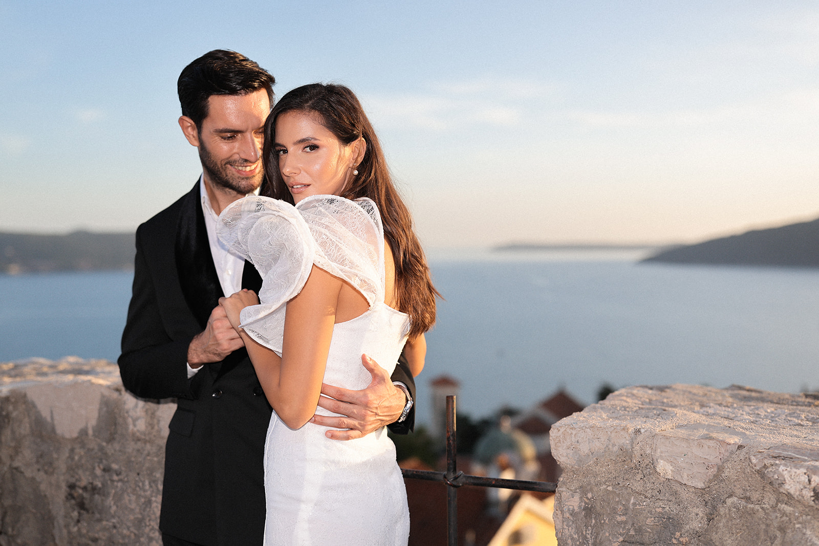 Couple who had their destination wedding in Herceg Novi