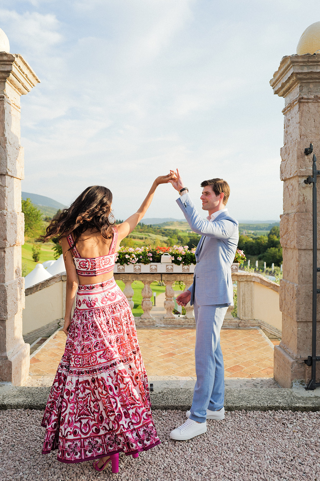 Engagement session in Villa Cariola