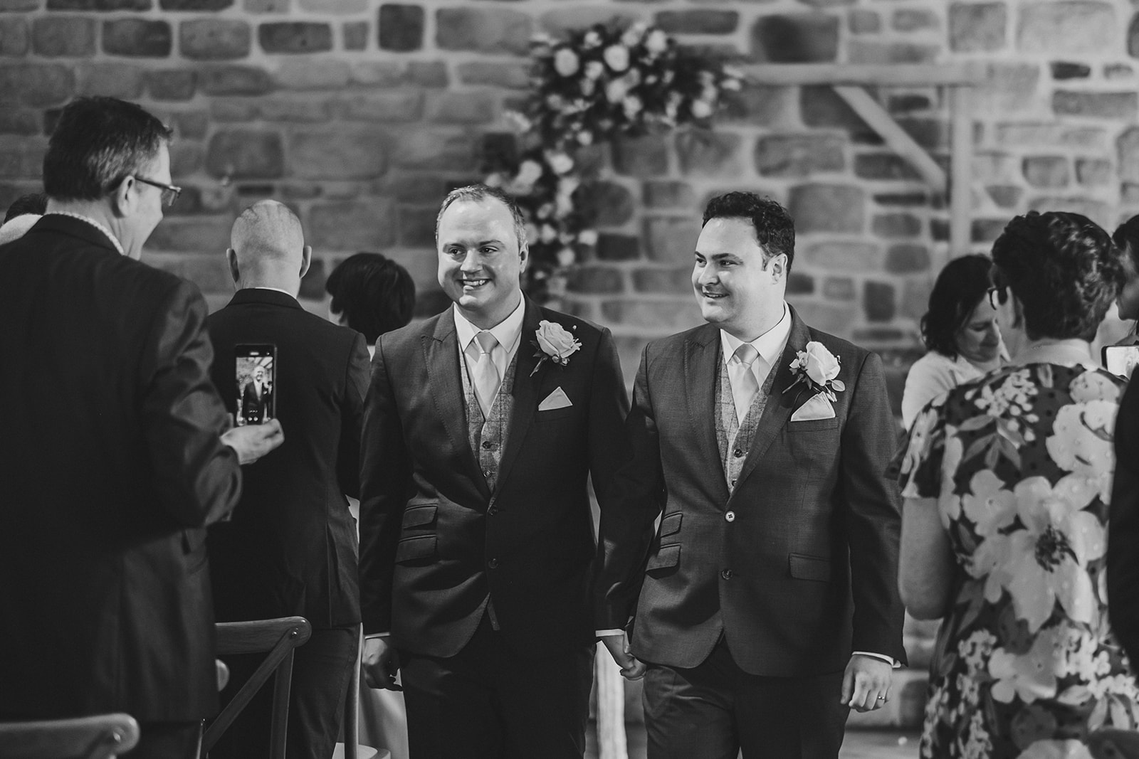 black and white picture at stretton manor barn