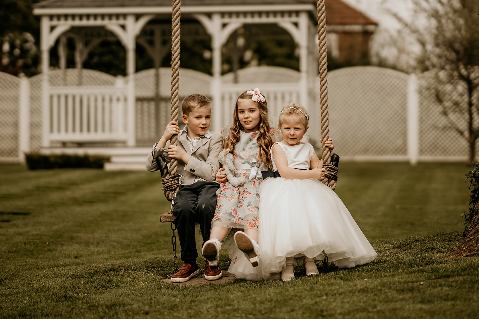 kids at wedding at the old vicarage boutique